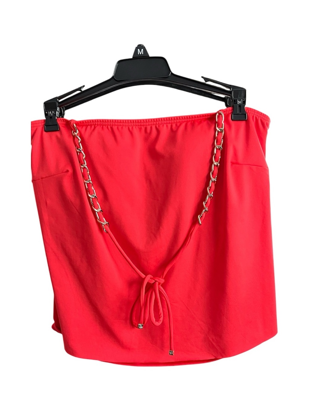 NWT  Sea Coral bathing suit  top with chain trim strap by Michael KORS